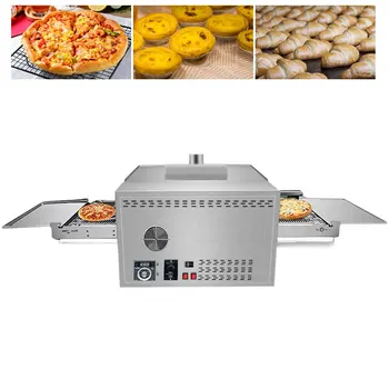 12 18 32-дюймовый электрический конвейер печь для пиццы хлеб печь для выпечки пиццы машина для выпечки пиццы конвейер пекарня печь для выпечки