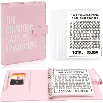 100 Envelopes Money Saving Challenge Budget Binde for Budget Planner & Saving Money - Простой и увлекательный способ сэкономить $5,050