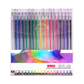 Блестящие гелевые ручки для детей Цветные эргономичные детские ручки Универсальный набор ручек для праздника Портативный набор ручек для вечеринки