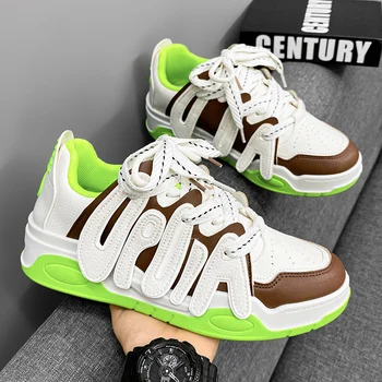 2023 Мужская обувь для скейтбординга люксового бренда Индивидуальность Молодежные модные кроссовки для уличной ходьбы на открытом воздухе