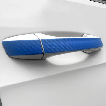 Углеродное волокно Защита Царапина Пленка Дверная ручка Дверная ручка Наклейка на запястье Автомобильный стайлинг для VW Volkswagen Golf 7 MK7 Аксессуары