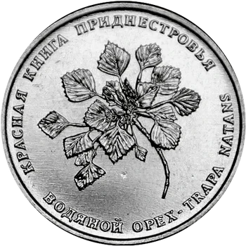 Denester 2019 Серия Красная книга Водяной орех 1 рубль Памятная монета Совершенно новый UNC