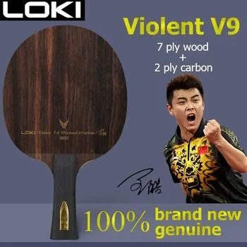 LOKI V9 Лезвие для пинг-понга 9-слойное дерево Carbon Violent-9 OFF+ Профессиональное лезвие ракетки для настольного тенниса с высокой скоростью Хороший контроль