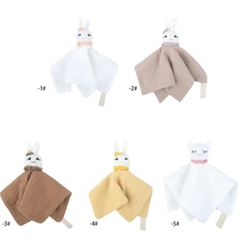  Пустышка для младенцев Нагрудник Настроение Умиротворение Нагрудник Вязаное одеяло для животных Маленькое полотенце G99C