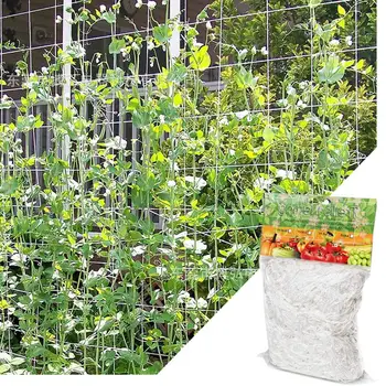 5 / 10 м сетка из полиэстера для цветов виноградной лозы ипомеи, садовых растений, лазаньей сети, подставки для выращивания огуречной лозы