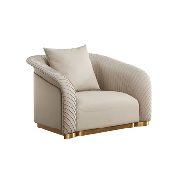  Высокий стандарт натуральной кожи Одноместный диван Современный диван Диваны для гостиной