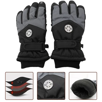 Зимние лыжные перчатки для занятий спортом на открытом воздухе Водонепроницаемые ветрозащитные тепловые перчатки Походные перчатки для кемпинга Для мужчин и женщин