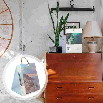2024 Календарь путешествий Стоячий декоративный стол Mini Офис Перевернутая бумага Настольный домашний