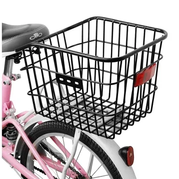 Велосипед Задняя корзина Корзина для хранения школьного портфеля Дорога MTB Стальная велосипедная корзина