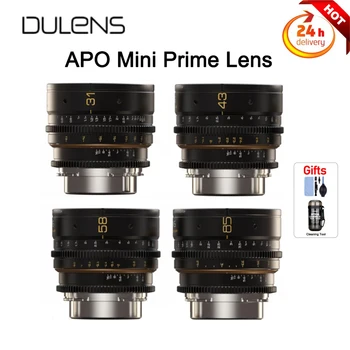 Кинообъектив Dulens APO Mini Prime 31 мм 43 мм 58 мм 85 мм T2.4 для камер Canon EF с байонетом PL