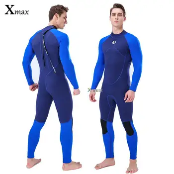 3 мм неопреновый гидрокостюм для мужчин серфинг плюс размер цельный купальник водолазный костюм водные виды спорта акваланг дайвинг снорклинг гидрокостюм