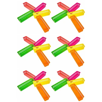 Классный органайзер для карандашей Корзина для карандашей или корзина для карандашей, различные цвета, случайные цвета (упаковка из 30 шт.)