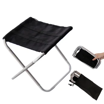  портативный складной стул на открытом воздухе сверхлегкий складной табурет из алюминиевого сплава для пикника, пеших прогулок, рыбалки, кемпинга с сумкой