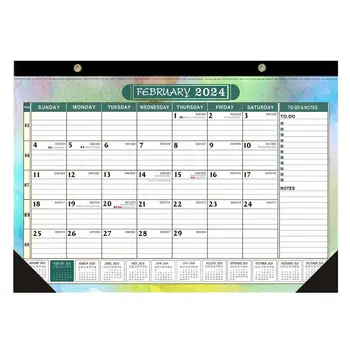 Ежемесячный календарь для стены Январь Дек Простой ежемесячный настенный календарь Красочный настенный календарь для заметок Планирование на 12 месяцев