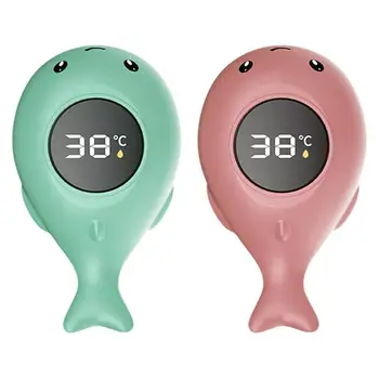 Плавающая игрушка Светодиодные детские безопасные термометры для воды Измерители температуры ванны Сенсорная технология Цифровой тестер температуры воды