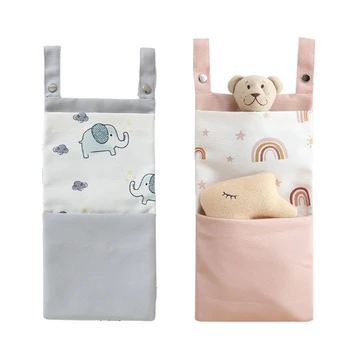 Baby Nappy Bag Многоразовые трусы для подгузников Организация мультяшного принта Детская одежда Органайзеры для подгузников с карманом