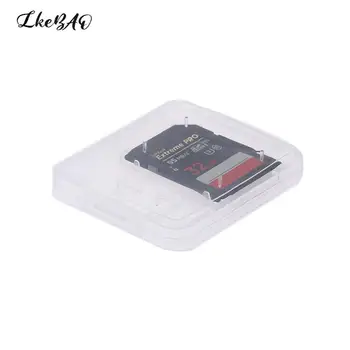 10 шт. Прозрачная коробка для хранения карт памяти SD Пластиковый держатель для SIM-карты TF SIM-карта Защитный чехол для карты SDHC MMC XD CF