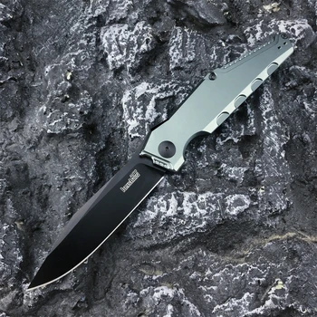 Kershaw 7900 Launch Тактический складной нож 3,75 дюйма D2 Черное лезвие Ручка из алюминиевого сплава Острый Кемпинг Охота Выживание EDC Инструмент