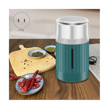 Электрическая кофемолка Профессиональная портативная бытовая мельница для кофейных зерен Соль, перец, специи, орехи, зерна, дробилка, вилка США