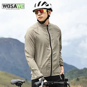 WOSAWE Мужская велосипедная куртка Windof Waterof Anti-UV Велоспорт Джерси MTB Wind Coat Бег Езда Велосипед Ветровка