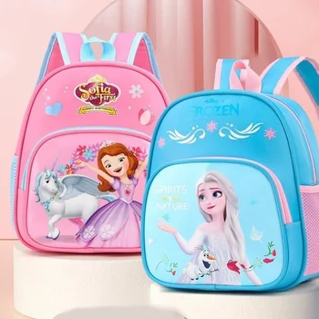 Disney Frozen Elsa Дети Мультфильм Детский Рюкзак Креативный Большой Емкости Водонепроницаемый Дышащий Школьный Портфель Сумка Для Облегчения
