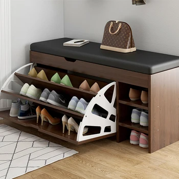 Складная многослойная стойка для обуви Простой современный дизайн Деревянные шкафы для хранения обуви Холл Роскошный Meuble A Chaussure Домашняя мебель