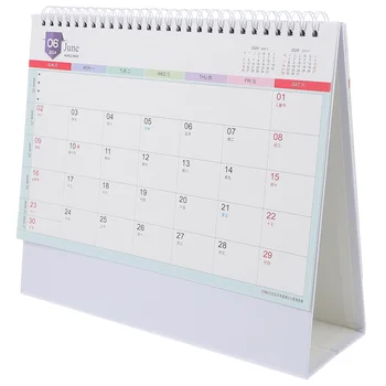 2024 Настольный календарь Офисный рабочий стол Flip Decor Check Маленькие бумажные календари для украшения