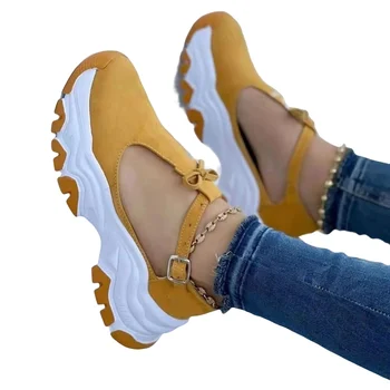 Женская повседневная обувь для ходьбы с толстыми кроссовками Цвет соответствующей обуви Подарок для подруги Женщины Любовник
