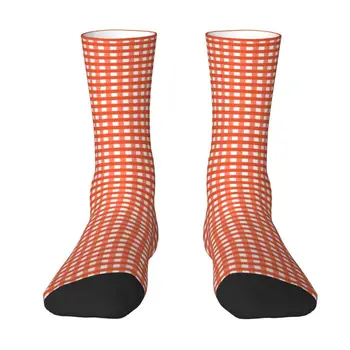 Fun Print Fashion Plaid Pattern1 Носки для мужчин и женщин Эластичные летние осенне-зимние носки для экипажа