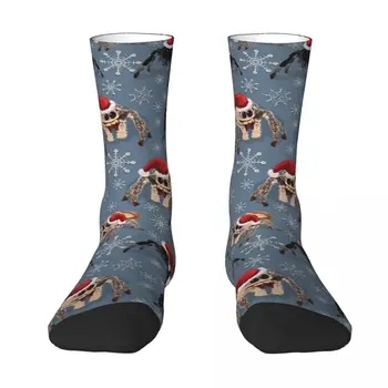 All Seasons Экипаж Чулки Праздничный Королевский Прыгающий Паук Phidippus Regius Носки Harajuku Длинные носки для мужчин Женщины Рождественские подарки