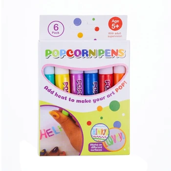 Волшебная пуховик ручка DIY Bubble Попкорн Ручки для рисования Magic Color DIY Bubble Popcorn Рисование ручки для Дня Рождения