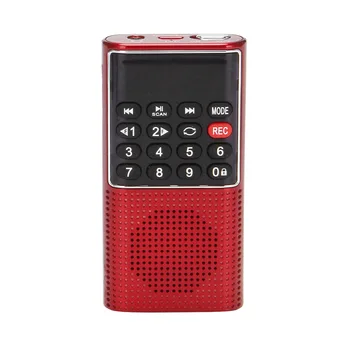 L-328 Мини Портативный Карманный FM Автоматическое сканирование Радио Музыка Аудио MP3 Плеер На открытом воздухе Маленький динамик с диктофоном