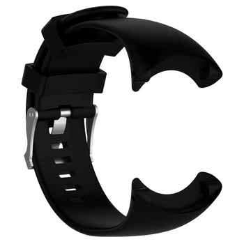 Ремешок для часов Силиконовый сменный ремешок на запястье для Suunto Core All Black Sports Watch