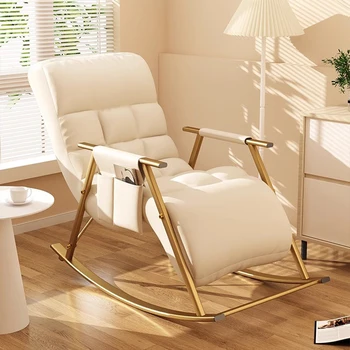 Эргономичный расслабляющий кресло с откидной спинкой Растяжка Современный простой металлический каркас Спальня Спальня Салон Meuble Домашняя мебель