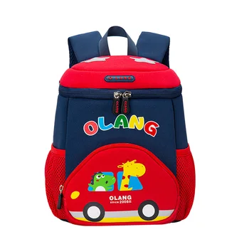 Мультяшный автомобиль Школьные сумки для детей Девочки Мальчики Симпатичный водонепроницаемый рюкзак Детский сад Начальная школа Книжная сумка Легкий рюкзак