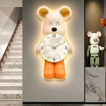 Светящиеся часы Настенные часы Мода Современные Круглые Необычные Настенные Часы Дизайн Белый Nordic Relogio De Parede Мебель для гостиной