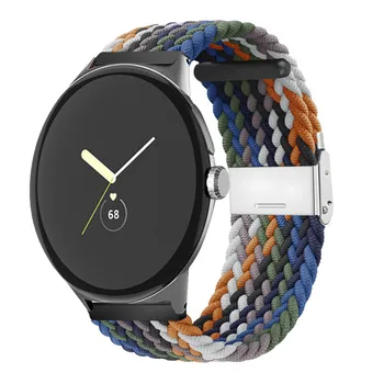 Band для Google Pixel Watch Эластичный тканый нейлоновый ремешок Мягкий дышащий теплый сменный браслет для пиксельных аксессуаров часов
