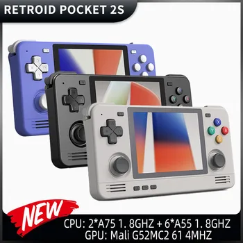 Retroid Pocket 2S Портативная игровая консоль 3,5-дюймовый сенсорный экран Android 11 RP2S Ретро Видеоигры Консоли Игрок Детский Подарок