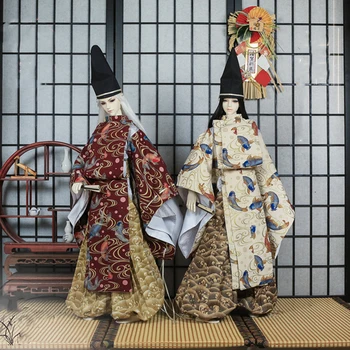 1/6 1/4 1/3 Древний костюм БЖД Одежда Японский самурайский кимоно Наряд для YOSD MSD SD13 Девушка SSDF ID75 Аксессуары для куклы C2207