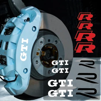 4 шт. Автомобильный тормозной суппорт Графические наклейки для VW R Line GOLF 3 Polo Jetta Passat GTI Bora Racing Tuning Hi-Temp Resistance Наклейки