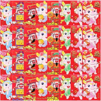 Вьетнамский Новый год Красные конверты Год Дракон Хун Бао Красные конверты 2024 Счастливые деньги Конверты Красный пакет Весенний фестиваль