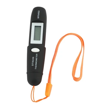 3X Бесконтактный мини-инфракрасный термометр ИК-измерение температуры Цифровой ЖК-дисплей Инфракрасная ручка DT8220 Черный