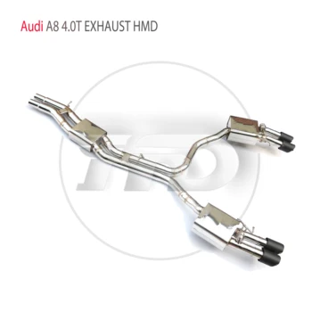 HMD Производительность выхлопной системы из нержавеющей стали Catback для Audi A8 4.0T Auto Accesorios Электронный глушитель клапана