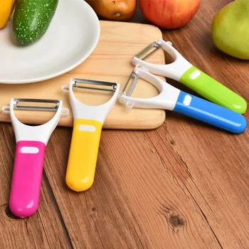 Лезвие из нержавеющей стали Нож для очистки овощей Кухонный гаджет Нож для очистки овощей, овощей и дынь Бытовая овощечистка Строгальный нож