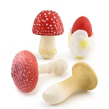 Грибная плесень Красочная грибная статуя Мини-симуляция Фигурка гриба Пейзаж Миниатюра