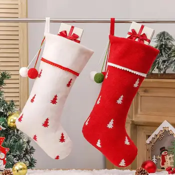 Рождественские чулки Праздничные носки Рождественские носки Рождественские носки Сезонные носки Декабрьская обувь Санта-Клаус Носки Чулки на Рождество