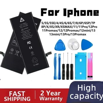  Аккумулятор большой емкости 0 циклов для iPhone SE 6 6S 7 8 Plus X XR XS 11 Pro Max 7P для Apple iPhone7 iPhonese 6splus