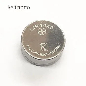 10 шт./лот LIR1040 кнопочный аккумулятор 3,6 В для TWS Bluetooth-гарнитура LIR1040 перезаряжаемая литиевая батарея 35 мАч