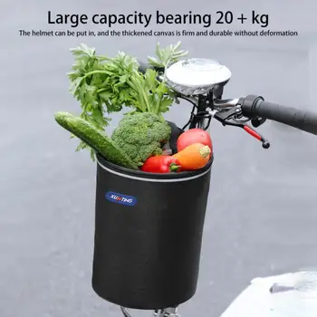 Водонепроницаемая велосипедная корзина Велосипедная сумка Электромобиль Передняя корзина Велосипед Багажник Сумки Корзина для овощей Аксессуары для велосипедов