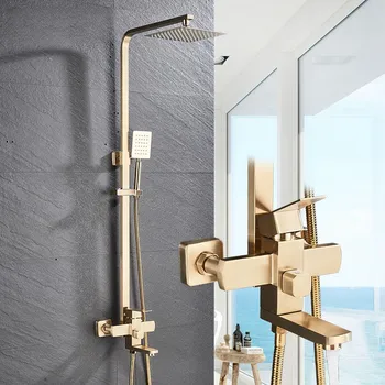  Душевая колонна в ванной Полный набор смесителей для дождя в ванной комнате 3 способа регулировки смесителя для купания